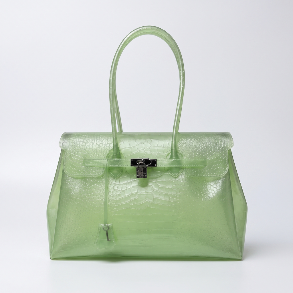 (NEW) Sac Jelly Croco – Jade