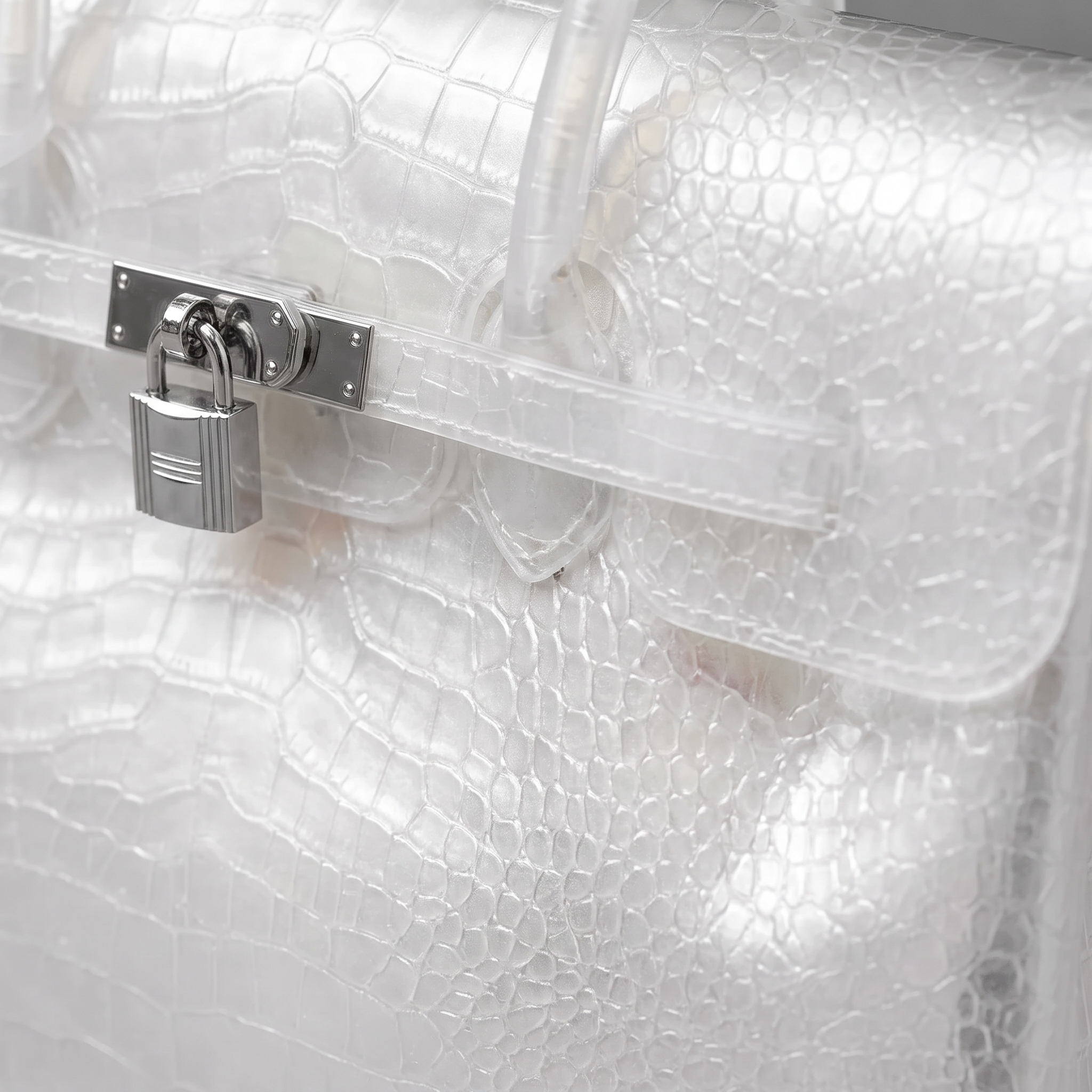 (NEW) Sac Jelly Croco – Ivory